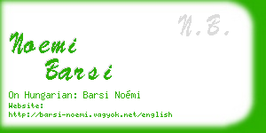 noemi barsi business card
